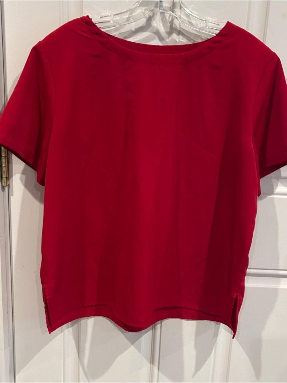 Jaclyn Smith Red Short-Sleeve Boxy Tee